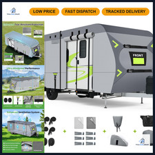 Heavy Duty 9-Layer RV Cover 14-16ft, Rip-Stop Motorhome Protection, Windproof St picture