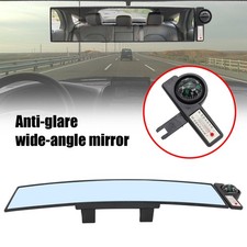 Large Inner Rear View Mirror Anti-Glare  Compass  Thermometer Temperature Mirror picture