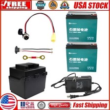 2x 6-DMF-20 6-DZM-20 6-DZF-20 12V 20Ah Battery for Go Kart Scooter ATV Quad Bike picture