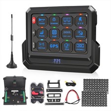 Wireless RGB 12 Gang Switch Panel LED Light Bar Remote Control Box for Off Road picture