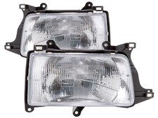 93-98 Toyota T100 Pick Up Headlights Halogen Chrome Pair Left Right Set picture