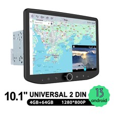 HD JOYING 10.1inch Double Din GPS Navigation with Knob Support Backup Camera FM picture