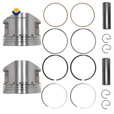 2 Pcs Crankshaft Engine Piston For Yamaha XV750 XV 750 1981-1983 1988-1997 picture