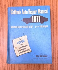 Chilton's Auto Repair Manual American Cars From 1964 to 1971 Plus Volkswagen HC picture