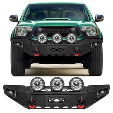 VIJAY Front Bumper For 2005-2015 Toyota Tacoma with Winch Plate & Lights picture