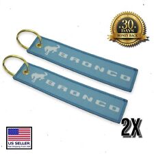 2x Bronco Keychain for Ford Bronco, Blue picture