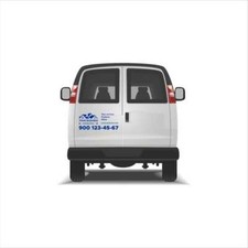 2pcs Custom Commercial Truck Decal for Construction Business, Personalized picture