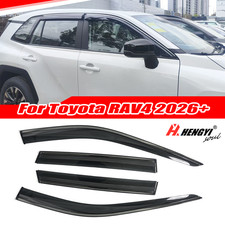 4pcs Smoke Tinted Black Trims Window Visors Rain Guards For Toyota RAV4 2026+ picture