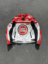 Lucky Strike Motorbike Leather Jacket New Lucky Strike Motorcycle Biker Jacket picture