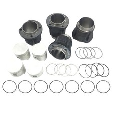 VW Beetle Thing Engine Piston Set w/ 85.5mm Std. w/ Cylinders Flat CR 7.7:1 picture