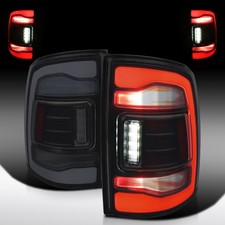 Fit 2013-2018 Dodge Ram 1500 2500 Black Smoke Sequential LED Tail Lights Lamps picture