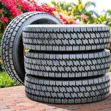 4 Green Max GDR202 245/70R19.5 135/133M H 16 Ply Drive Commercial Tires picture