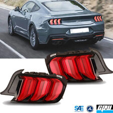 For 2015-2023 Ford Mustang Tail Lights Brake Lamps Sequential Turn Signal Red picture