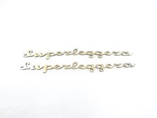 SET OF BRASS MADE BADGES EMBLEMS FITS VINTAGE ASTON MARTIN SUPERLEGGERA #V229-7 picture