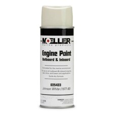 Moeller 025433 Marine Engine Spray Paint, Johnson/OMC White (1977-80), 12 oz picture