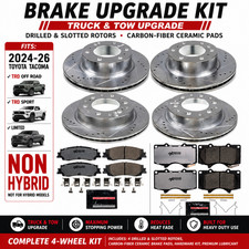 24-26 POWER STOP Toyota Tacoma Tow Performance brake rotors/pads Kit NON HYBRID picture