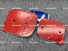 Muse Design 2pcs Blue Civic Sedan Front Rear Emblem Fits 2016-2021 picture