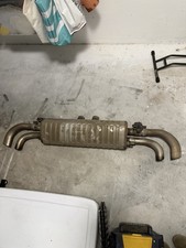 2020-2024 AUDI SQ8 4MN OEM4.OL AWD REAR EXHAUSTMUFFLER W/ ACTUATORS*DENT+CUT* picture