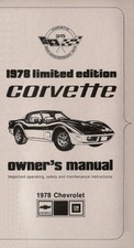 Corvette 1978 Ltd. Ed. 25th Anniversary Owners Manual picture