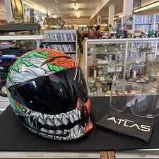 Ruroc Atlas 4.0 Carbon “Joker” Limited Edition 100/666 For Parts Won’t Charge? picture
