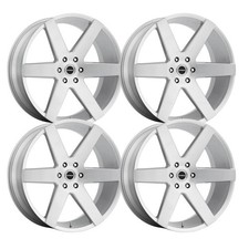(Set-4) Strada Coda 20x8.5 6X139.7/6X139.7 20MM Brushed Silver wheels rims picture