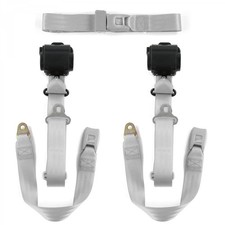 Early Cars 1941 - 1948 Standard 3pt G/G Retractable Bench Seat Belt Kit - 3 Belt picture