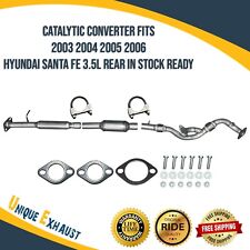 Rear Catalytic Converter w. Flex Fits 2003 2004 2005 2006 Hyundai Santa Fe 3.5L picture