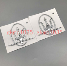 For Maserati Quattroporte GranTurismo Ghibli Levante RH&LH Side  Emblem Badge picture