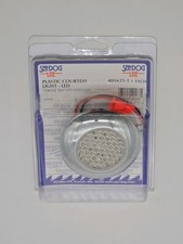 (1) SEA-DOG LINE Chrome Trim w/ White LEDs Plastic Courtesy Light 401625-1 NEW picture
