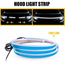 5.9 FT Flexible Car Hood LED Meteor Strip Lights for SUVs Trucks Vans Jeep White picture