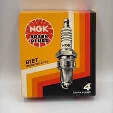 NGK B7ET spark plug copper core standard electrode 4 pack set NEW picture