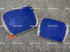 Genuine Style 2pcs Blue Civic Sedan Front Rear Emblem Fits 2006-2015 picture