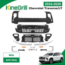 For 2024-26 Chevrolet Traverse LT W/ Grille W/ ACC Holes Front Bumper Cover Kit picture