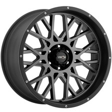 One 20x9 Vision 412 Rocker 8x170 12 Gunmetal Black Lip Wheel Rim 125.2 picture