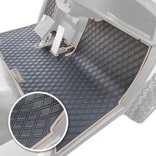 Xtreme Golf Cart Mats Front Row Black Mat with Beige Trim Yamaha Drive 2007-2016 picture