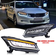LED Headlights for Honda Accord 2008-2012 Sedan Sequential Animation Front Lamps picture