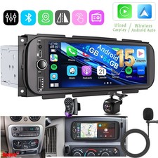 For 2003-2006 Jeep Wrangler TJ CarPlay Car Radio Stereo GPS Android 15 W/CAM 64G picture