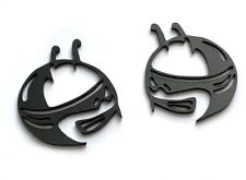 Set Matte Black Scat Pack Head Emblems for Dodge Challenger Charger Badges picture