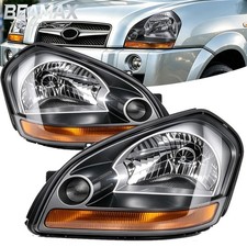 Pair Halogen Headlights For 2005-2008 2009 Hyundai Tucson Headlamp Left & Right picture