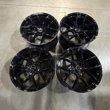 Used 20x9/20x10.5 Vors TR88 Custom 5x112 35/38 73.1 Gloss Black Wheels set-4 picture