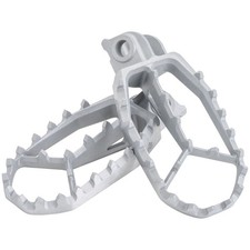 Tusk Blitz Titanium Moto Foot Pegs Titanium Silver for Husqvarna TE FE TC FC picture
