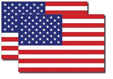 2x REFLECTIVE 3M USA American Flag Decal Stickers Exterior Various Sizes US made picture