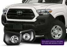 16-2000 Toyota Tacoma Clear Bumper Fog Lights Driving Lamps wiring jdm black picture