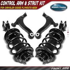 4pcs Front Strut & Coil Spring Control Arm Kit for Chrysler Dodge Plymouth Neon picture