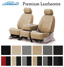 Coverking Custom Seat Covers Premium Leatherette Front Row - 12 Color Options picture