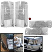 FOR TOYOTA PICKUP RN85 LN106 1988-97 FRONT BUMPER LIGHT TAIL LAMP CLEAR LENS SET picture