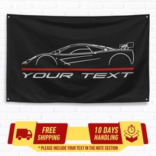 Custom Flag For Mclaren F1 LM 1996 Car Owners 3x5 ft Personalized Banner Gift picture