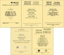 1950-1969 Dodge M37 Military Truck 5 Book Set of Shop Manuals and Parts Catalog picture