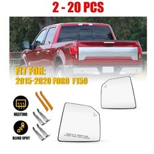 2-20pcs Left Right Mirror Glass Heated W/Blind Spot Kit for 2015-2020 FORD F150 picture