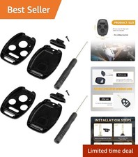 Durable 2 PCS Replacement Key Fob Case Shell for Honda Models – Easy Install picture